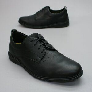 Amberjack Men's 11.5 M The Original Obsidian Black Leather Dress Shoes Oxfords